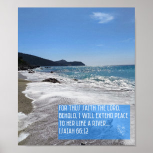 Ich werde ihr Frieden wie einen Fluss geben Poster
