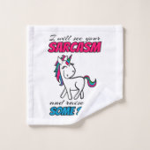 Ich werde Ihren Sarcasm sehen und Sie etwas erhebe Badhandtuch Set (Waschlappen)