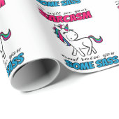 Ich werde Ihren Sarcasm sehen und Sie etwas erhebe Geschenkpapier (Rolleneckpunkt)