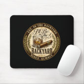 Ich werde im Hinterhof lustiger Zigarrenliebhaber Mousepad (Mit Mouse)