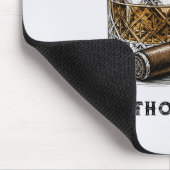 Ich werde im Hinterhof sein Lustiger Bourbon-Zigar Mousepad (Ecke)