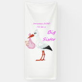 Ich werde im Januar 2020 eine große Schwester sein Banner (Vertikal)