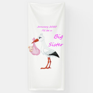 Ich werde im Januar 2020 eine große Schwester sein Banner