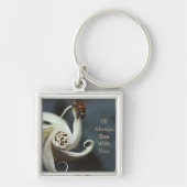 Ich werde immer Biene mit Ihnen inscripted Schlüsselanhänger (Vorne)