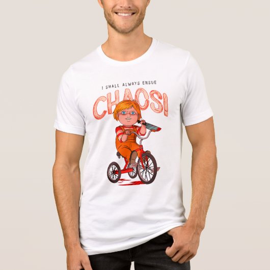 Ich werde immer Chaos stiften! Tri-Blend Shirt (Vorderseite)