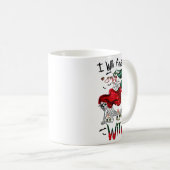 Ich werde immer eine salzige Hexenmeisterin Skelet Kaffeetasse (VorderseiteRechts)