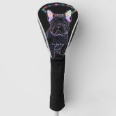 Ich werde immer Französisch Bulldog 003 Liebe gebe Golf Headcover (Vorderseite)