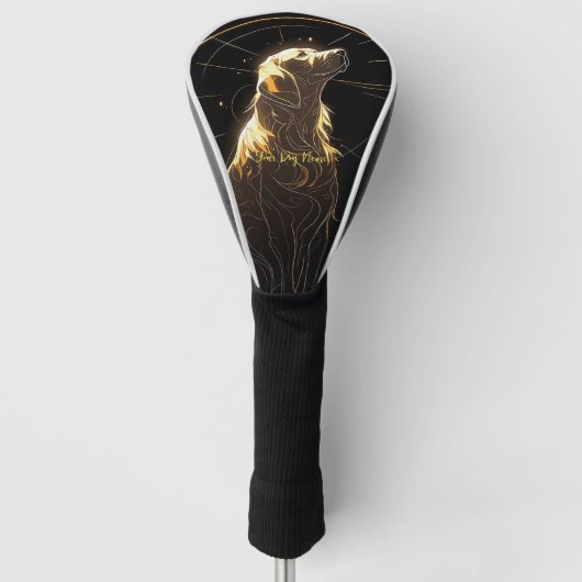Ich werde immer Golden Retriever Dog 003 Liebe Golf Headcover (Vorderseite)
