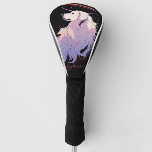 Ich werde immer große Pyrenäen Liebe Hund 002 Golf Headcover (Vorderseite)
