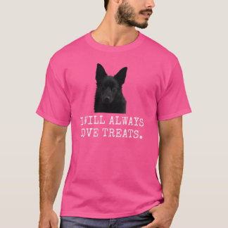 Ich werde immer Leckereien Liebe geben. Funny Dog T-Shirt