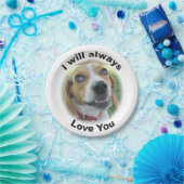 Ich werde immer Liebe Sie Beagle-Papierplatte Pappteller (Party)