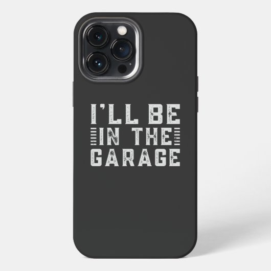 Ich werde in der Garage sein, Autoenthusiast iPhone Hülle (Rückseite)