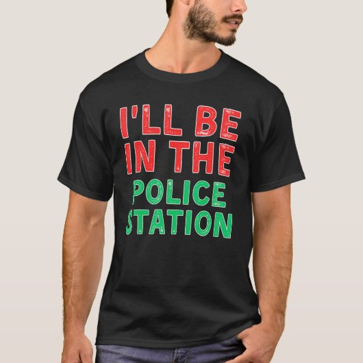 Ich werde in der Polizeistation Verbrechen lösen X T-Shirt (Vorderseite)