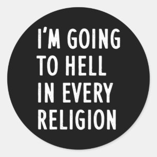 Ich werde in jeder Religion heilen Runder Aufkleber