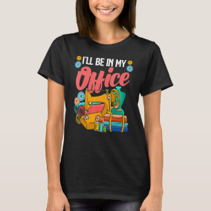 Ich werde in meinem Büro Frauen Kreuzfahrer Grafik T-Shirt