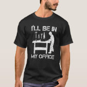 Ich werde in meinem Büro Holzschuh-Holzschuh sein T-Shirt (Vorderseite)