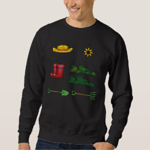 Ich werde in meinem Büro sein Frauen Gartengeräte Sweatshirt