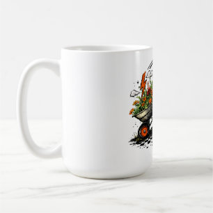 Ich werde in meinem Büro sein Gartenzitat Kaffeetasse