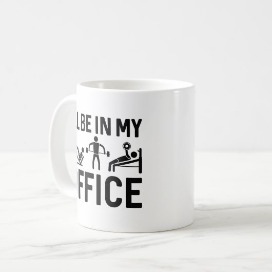 Ich werde in meinem Büro sein Kaffeetasse (Vorderseite Links)