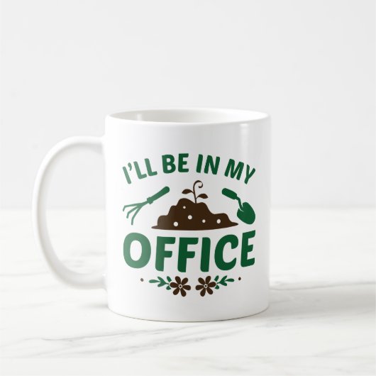 Ich werde in meinem Büro sein Kaffeetasse (Links)
