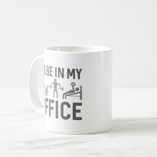 Ich werde in meinem Büro sein Kaffeetasse (Vorderseite Links)