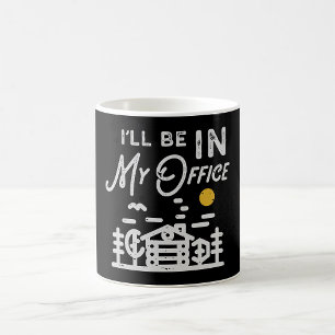 Ich werde in meinem Büro sein Kaffeetasse