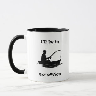 Ich werde in meinem Büro sein Lustiges Angelgesche Tasse