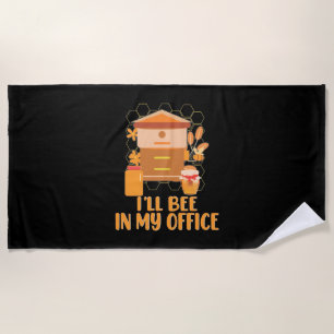 Ich werde in meinem Büro sein Strandtuch