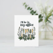 Ich werde in meinem Gartenbauernhaus sein Dankeskarte (Stehend Vorderseite)