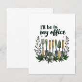 Ich werde in meinem Gartenbauernhaus sein Dankeskarte (Vorne/Hinten)