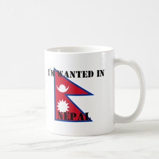 Ich werde in Nepal gewollt Kaffeetasse (Rechts)