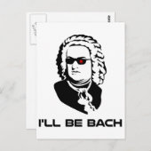 Ich werde Johann Sebastian Bach sein Postkarte (Vorne/Hinten)