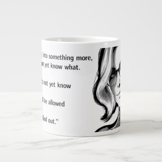 Ich werde Jumbo-Tasse (Vorderseite)