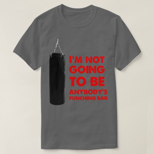 Ich werde keine Jungs sein, die Tasche schlagen T-Shirt (Design vorne)