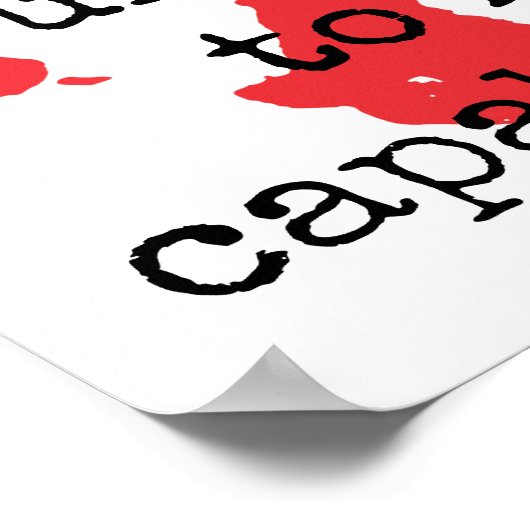 Ich werde keine Set-Begrenzungen - Inspirationsskr Poster (Ecke)