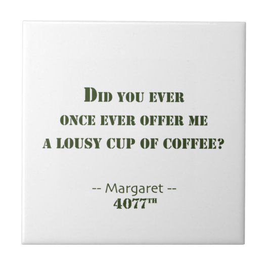 Ich werde keine Waffe tragen Fliese (Vorderseite)