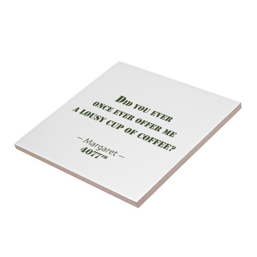 Ich werde keine Waffe tragen Fliese (Seite)