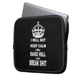ICH WERDE KEINEN CALM BEHALTEN LAPTOPSCHUTZHÜLLE (Vorderseite Links)