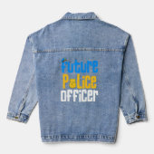 Ich werde künftig Polizeibeamter Jeansjacke (Rückseite)