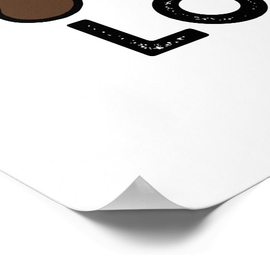 Ich werde Liebe Walrus Sie lustige Tierpuppe Poster (Ecke)