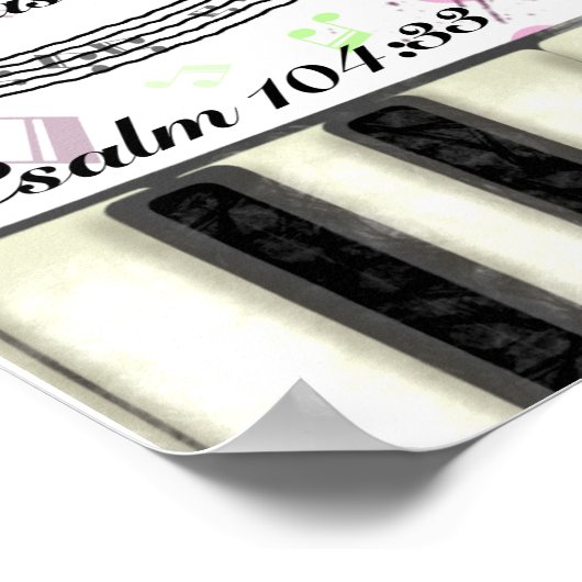 Ich werde loben poster (Ecke)