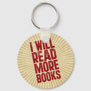 Ich werde mehr Bücher lesen Schlüsselanhänger