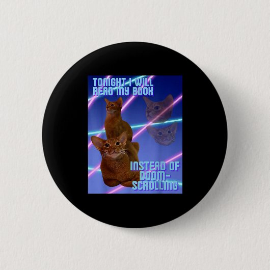Ich werde mein Buch lesen, anstatt zu doomscrollen Button (Vorderseite)