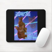 Ich werde mein Buch lesen, anstatt zu doomscrollen Mousepad (Mit Mouse)