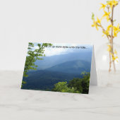 Ich werde meine Augen hochheben Karte (Gelbe Blume)