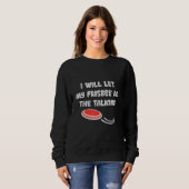 Ich werde meinen Frisbee Gelassen, um die Talking  Sweatshirt (Vorne ganz)