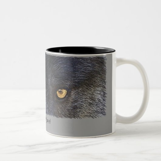 ICH WERDE MEINEN KAFFEE BEWÄLTIGEN! Fun Wildlife T Zweifarbige Tasse (Rechts)