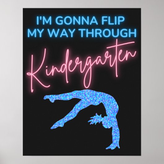 Ich werde meinen Weg durch den Kindergarten Gedreh Poster (Vorne)
