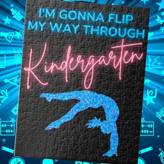 Ich werde meinen Weg durch den Kindergarten Gedreh Puzzle