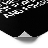 Ich werde mich erinnern und sich nicht verzeihen u poster (Ecke)